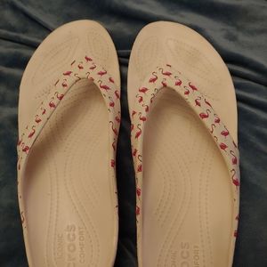 Flamingo crocs